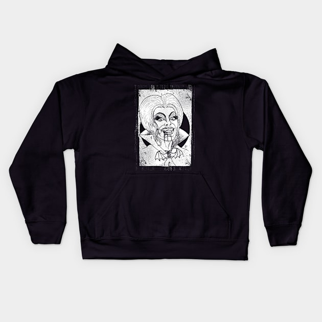 Dragula (White print) Kids Hoodie by Bloody Savage